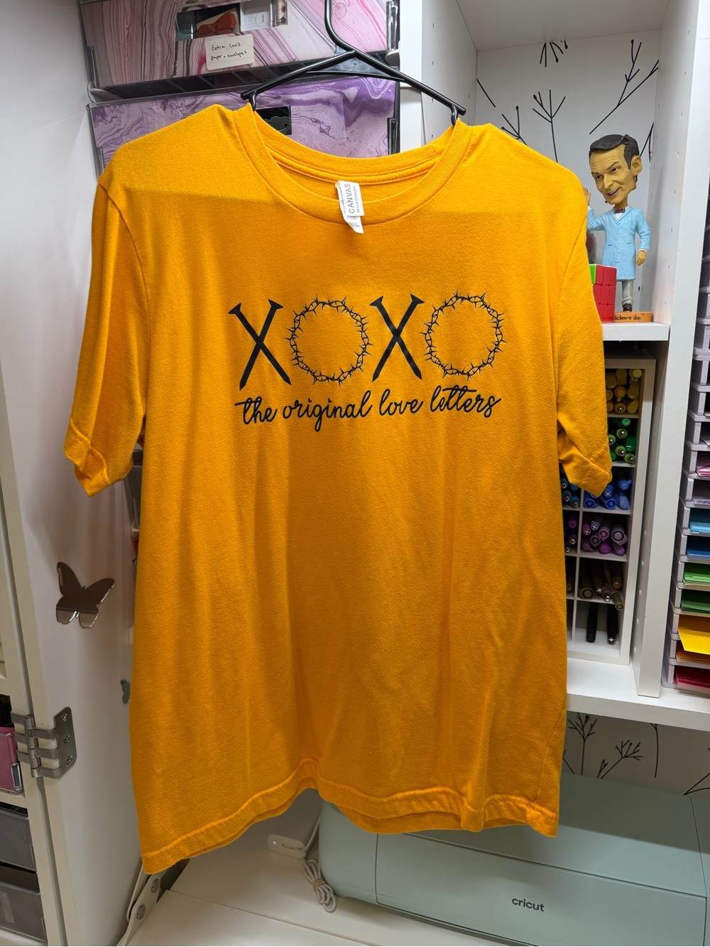Bella Canvas Orange XOXO 'the original love letters' Graphic Tee